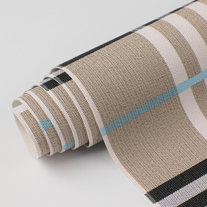 PVC in ấn mềm da vải sọc kẻ sọc in ấn da cho túi xách PURSE trường hợp cảnh tượng da nhân tạo vải - Product Image 1