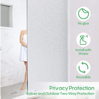 Papier de Contact blanc mat transparent autocollant de confidentialité givré chambre à coucher salle de bains décoration de la maison Film de fenêtre en verre givré