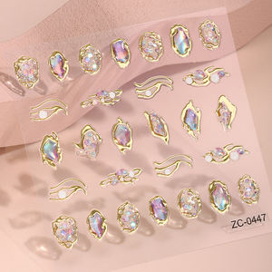 <span class=keywords><strong>Pop</strong></span> Finger – autocollants de vernis à ongles personnalisés 5D, marque de styliste, en gros, <span class=keywords><strong>papillon</strong></span> bleu et fleurs, décalcomanies d'art d'ongles, feuille d'aluminium - Product Image 1