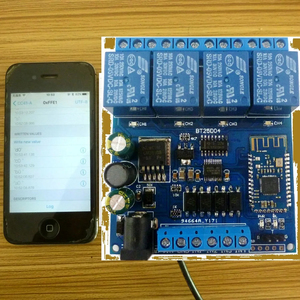 BT25D04 DC 12V 24V 4-Channels BT-compatible Relay Board IOS Audroid phone <b>Remote</b> <b>control</b> <b>switch</b> Module D961 - Product Image 2