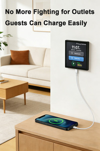 Interruptor Inteligente para Hotel, Buen Precio, L10 Tuya Wifi, Control de Iluminación Inteligente con Puerto de Carga Tipo C, Instalación Junto a la Cama, Compatible con <span class=keywords><strong>Alexa</strong></span> - Product Image 6