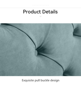 Low MOQ Tufted Velvet <b>Bed</b> Frame Factory Wholesale <b>Queen</b> <b>Size</b> Upholstered <b>Bed</b> with Sturdy Wood Slats Support - Product Image 4