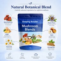 Poudre de complément alimentaire à base de plantes pour boisson nocturne, marque privée, pour adultes, à la camomille, relaxante, apaisante, stimulante pour le sommeil, mélanges d'extraits de champignons