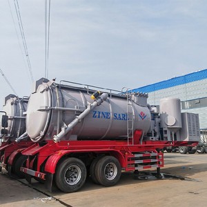 2 Axles 20cbm 20m3 20000liters Sewage Suction Semi Trailer Vacuum Tank Semi Trailer for Sale - Product Image 1