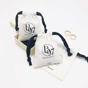 Pochette anti-poussière avec logo personnalisé écologique sac anti-poussière en coton de luxe pour sac à main cadeau grand - Product Image 5