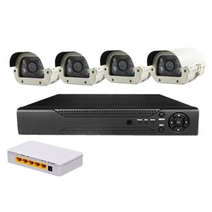 Hjsccd Hongjin ชุด NVR POE 4ช่อง200วัตต์ล้านพิกเซลระบบเฝ้าระวัง HD พร้อมการตรวจจับการเคลื่อนไหวสำหรับใช้ในบ้านเชิงพาณิชย์ - Product Image 1