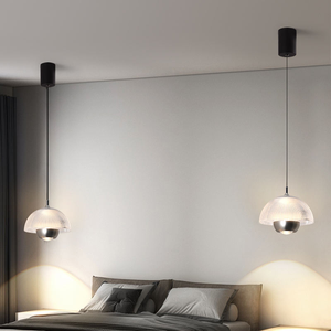 Lampe de chevet de chambre à coucher, luxe, spectre complet, protection des yeux, créative, <span class=keywords><strong>suspension</strong></span> en forme de bourgeon de <span class=keywords><strong>fleur</strong></span>, réglable, <span class=keywords><strong>suspension</strong></span>, lumière suspendue - Product Image 6