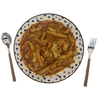 MRE repas facile prêt-à-manger avec du poisson épicé et du tofu