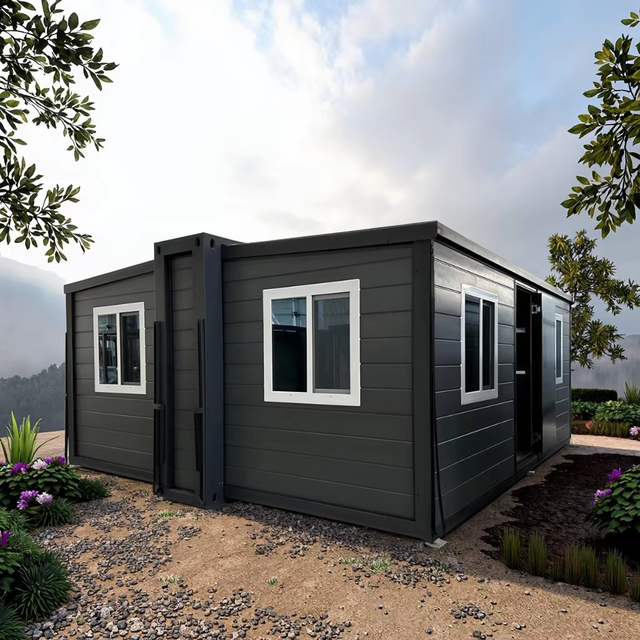 Fully Furnished 20ft Mobile Tiny Home Villa Modular Expandable Steel Sandwich Panel Container House for Sale