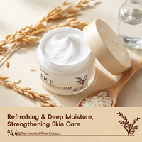 Crème hydratante pour le visage au riz coréenne trois-en-un, blanchissante, à la niacinamide, à base de plantes, pour les taches brunes, anti-âge