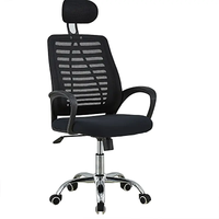 Chaise de bureau en maille de haute qualité avec appui-tête Chaise de soutien du dos multifonction Bureau d'ordinateur
