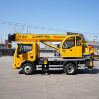 Nouvelle grue de chantier JQCM de 3 tonnes, grue de camion DONGFENG de 5 tonnes à flèche télescopique, en vente