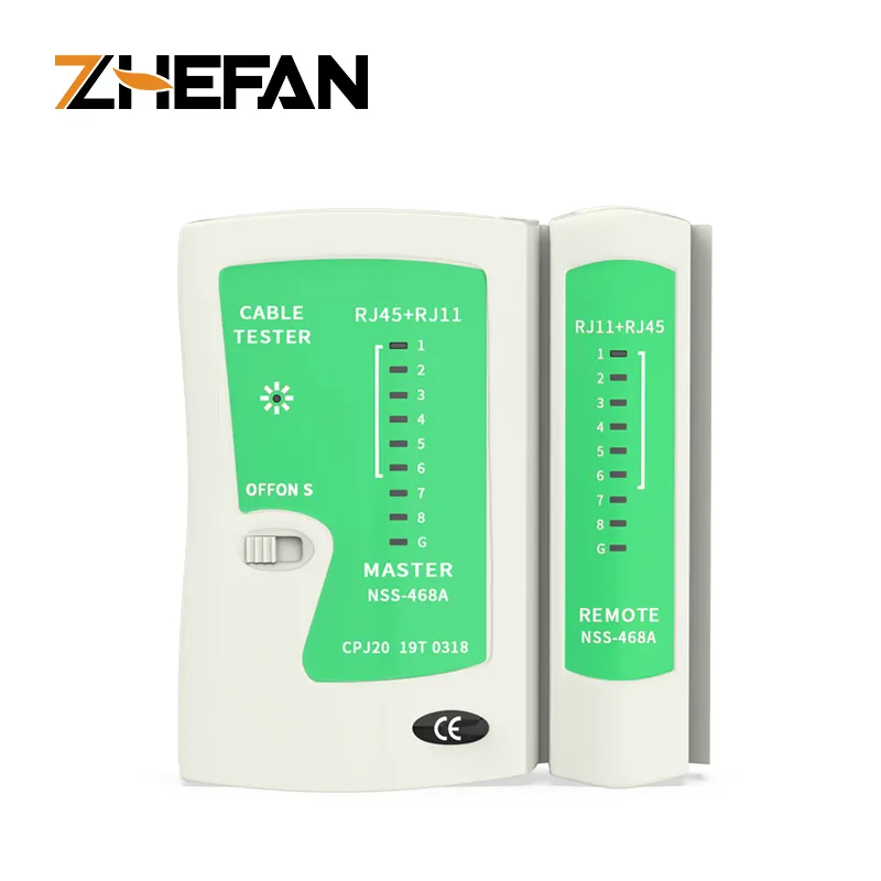 Zefan เครื่องมือทดสอบสายเคเบิลเครือข่าย RJ45, เครื่องมือทดสอบสายแลน RJ11 RJ45 RJ12เครื่องมือทดสอบสายแลนเครื่องทดสอบสายแลนสำหรับข้อมูลและสายโคแอกซ์