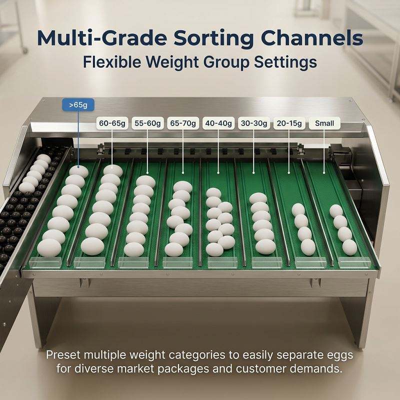 Industrial Egg Weight Sorting Equipment for Poultry Farms and Food ...