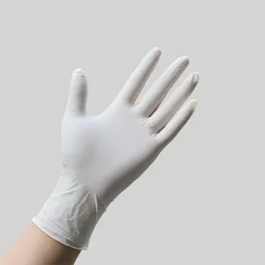 de seguridad al por mayor de grado alimenticio de alta calidad guantes de látex no uso médico