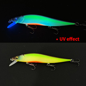 WildTrek Señuelo Duro Minnow Hundible de 10g y 98mm con Brillo UV, 17 Colores, Lanzamiento Largo para Perca, Lucioperca, Lubina y Lubina de Mar - Product Image 6