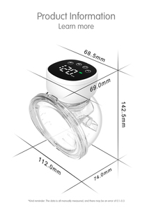 Tiralatte Elettrico Portatile Indossabile Silenzioso con Batteria al Litio Ricaricabile e Modalità di Massaggio Multiple per Mamme che Allattano - Product Image 4