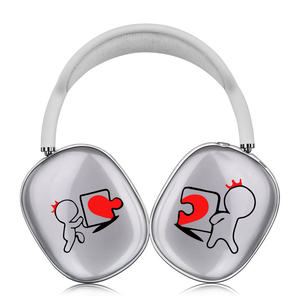 Étui souple transparent pour amoureux de Couple de luxe pour casque AirPods Max étui à la mode de Style lanière mignon - Product Image 6