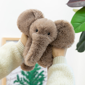Groothandel Grote Oren Pluche Speelgoed Op Maat Olifant Konijn Aap Knuffels PP Katoen Gevuld Zacht Baby Speelgoed 31-50cm OEM Lage MOQ - Product Image 6