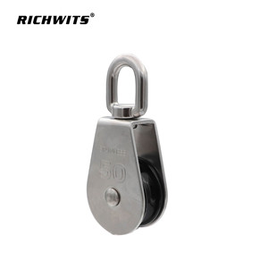 Poulie simple en acier inoxydable RICHWITS 50 mm pour levage maritime et utilisation avec filets de pêche - Product Image 3