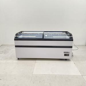 Congélateur Vitrine Commercial à Refroidissement Direct pour Îles Européennes, 2/3 Portes Vitrées, Idéal pour Crèmes Glacées et Aliments Surgelés - Excellent Rapport Qualité-Prix - Product Image 1