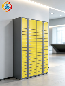 Système de casier à colis intelligent en métal assemblé pour l'extérieur, avec serrure électronique, 18 compartiments, robuste et durable - Product Image 3