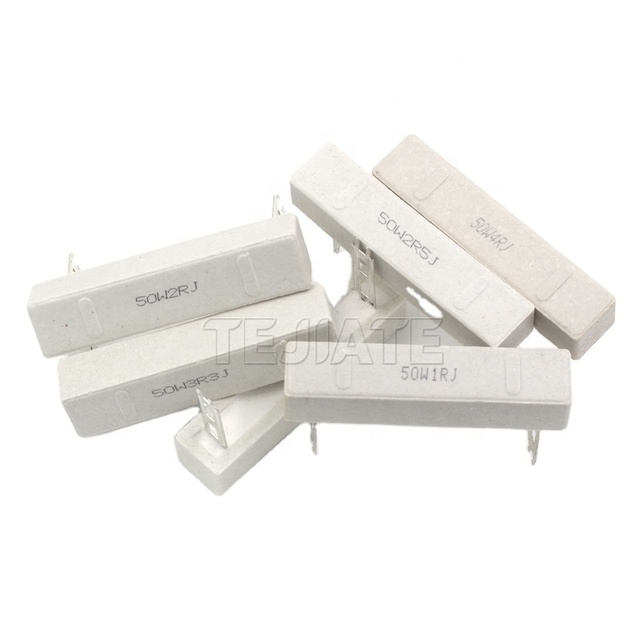 High Power 50W Cement Resistor 1W LED Road Dynamic Brake Fuse Low Price 4K/1.7K Ohm Resistors