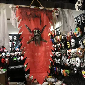 HLC-Máscaras Personalizadas con Luz LED para <span class=keywords><strong>Mujer</strong></span>, Máscaras de Fantasmas de Cara Completa con Flores, Espeluznantes PARA EL Día DE LOS Muertos, Azúcar, Fiesta de Halloween, Proveedor de Ciudad - Product Image 6