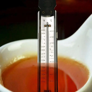 Doces/Geléia/Deep Fry Aço Inoxidável 18/8 Termômetro De Vidro Doméstico Termômetro Pote Clipe para Aplicações de Cozimento & Fritura Profunda - Product Image 4