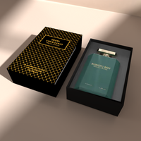 Boîte cadeau de luxe pour parfum en gros avec emballage tiroir et logo en relief