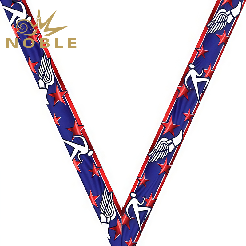 Customized Snowflake Sateen Neck Ribbon Sport Sublimated Neck Ribbon for Medals Image 4