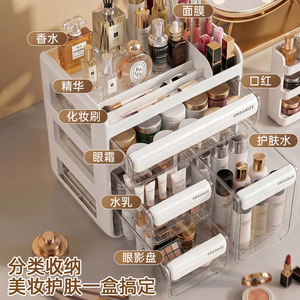 Cosmetic Storage Box Drawer Style With Drawers For Makeup Organizer Desktop Makeup Organizer PP Material - Product Image 2