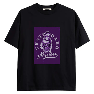 T-shirt pour homme surdimensionné à épaules tombantes, coupe ample, impression personnalisée de logo, t-shirt streetwear vierge pour homme - Product Image 6