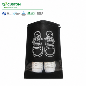 Sacchetto Personalizzato in Tessuto Non Tessuto con Coulisse, Ecologico e Riutilizzabile, Antipolvere per Scarpe e Calzature da Viaggio - Product Image 2