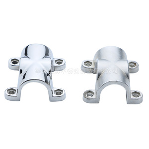 Shining Cross-Shaped Pipe Clamp 25mm 316 Stainless Steel Marine Hardware For <b>Yacht</b> Railing Fixing Accessories - Product Image 1