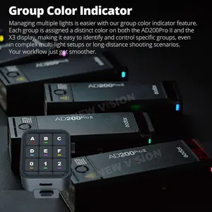 แฟลชพกพา <span class=keywords><strong>Godox</strong></span> AD200ProII TTL 2.4G ไร้สาย ใช้งานร่วมกับกล้องฟูจิและโอลิมปัส - Product Image 4