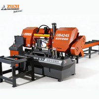 Machine de découpe de barres d'armature à grand diamètre ZUJI, à moteur principal contrôlé par PLC, conviviale pour l'utilisateur, machine professionnelle de sciage à ruban pour métaux