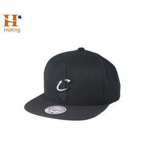 Negro personalizado Snapback sombreros/<span class=keywords><strong>tapas</strong></span> W/<span class=keywords><strong>Toro</strong></span> Logotipo de bordado - Product Image 2