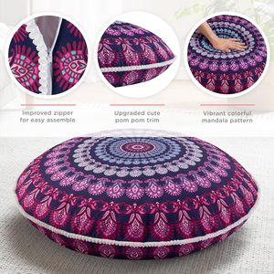 Thiền tầng vòng lớn gối chỗ ngồi Bộ nhớ bọt Bohemian Mandala vòng tròn đệm cho lò sưởi ngoài trời Yoga phòng khách - Product Image 2