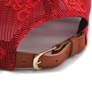 Có Thể Điều Chỉnh Dây Đeo Da 100% Cotton Tùy Chỉnh <span class=keywords><strong>5</strong></span> Bảng Điều Chỉnh Hat Lưới Trucker <span class=keywords><strong>Cap</strong></span> Với Tất Cả Các Hơn Thêu - Product Image 6