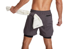 2 в 1, мужские шорты для бодибилдинга - Product Image 4