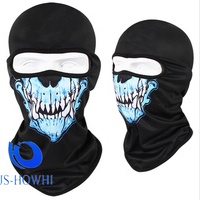 Masque facial respirant pour le ski avec impression numérique 3D personnalisée, bonnet d'hiver pour le ski et le snowboard