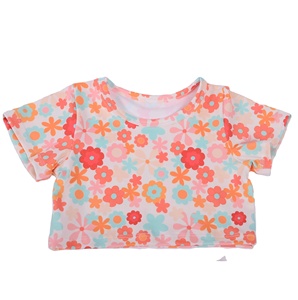 BD1 Set due pezzi camicia a maniche corte e <span class=keywords><strong>pantaloncini</strong></span> per le ragazze comodo abbigliamento estivo per bambini - Product Image 5