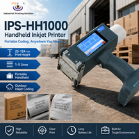 Imprimante jet d'encre portable IPS-HH1000 pour codage de cartons, machine d'impression à grands caractères, machine de marquage de date, numéro de lot et logo