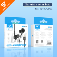 Écouteurs sportifs SOMIC TONE D21C Type-C, écouteurs AKG, 1,2 m, intra-auriculaires, étanches IPX-4, codecs AAC pour S20