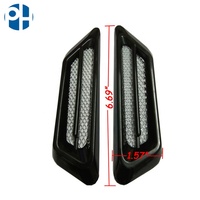 Autocollant de fausse Grille d'admission d'air, 2 pièces, décoration de carrosserie de véhicule, pare-boue latérale pour voiture, accessoires modifiés, résistants à la décoloration