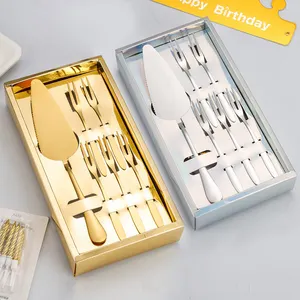 Kuchen Schaufel Set Edelstahl Brot Pizza Messer Dessert Gabel Fondant Teiler Cutter Spatel Backwerk zeug Hochzeits geschenke