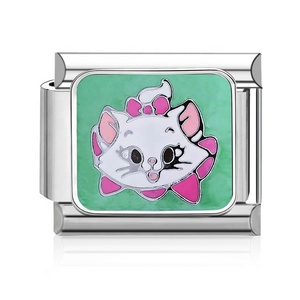 Breloques Animaux Mignons en Acier Inoxydable Hypoallergénique – Expressions Animales Colorées pour Bracelet à Breloques Italien - Product Image 3