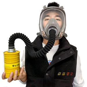 <span class=keywords><strong>Respirator</strong></span> Wajah Penuh Grosir untuk Perlindungan Kerja, Keselamatan Kerja, Dapat Digunakan Kembali, Silikon, untuk Gas Asam, Uap, Karbon Aktif E3, Masker Tinggi - Product Image 6