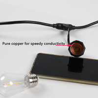 Guirlande lumineuse LED S14 étanche IP65, 5 m, éclairage décoratif commercial pour patio et jardin, très populaire pour la Saint-Valentin